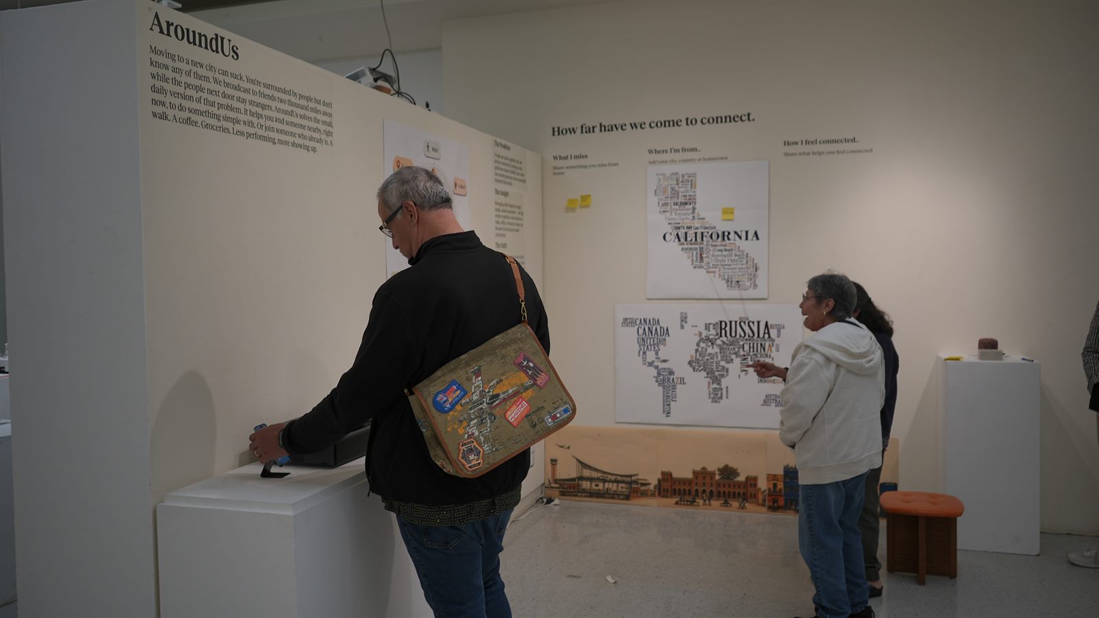 AroundUs exhibition photograph: the first close read.