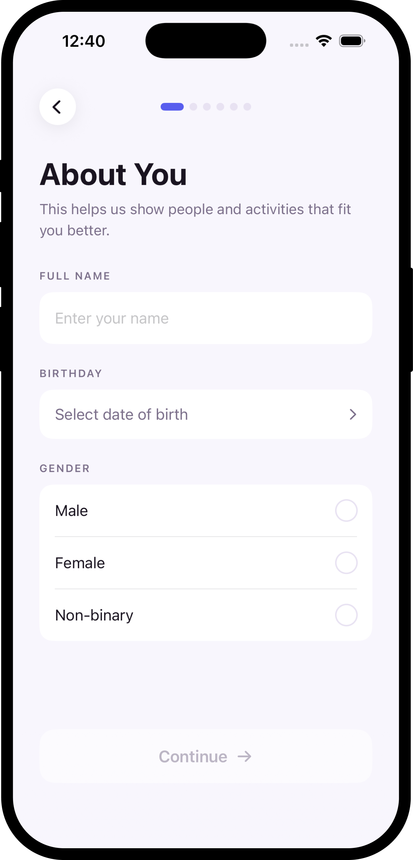 Prototype Screen 2