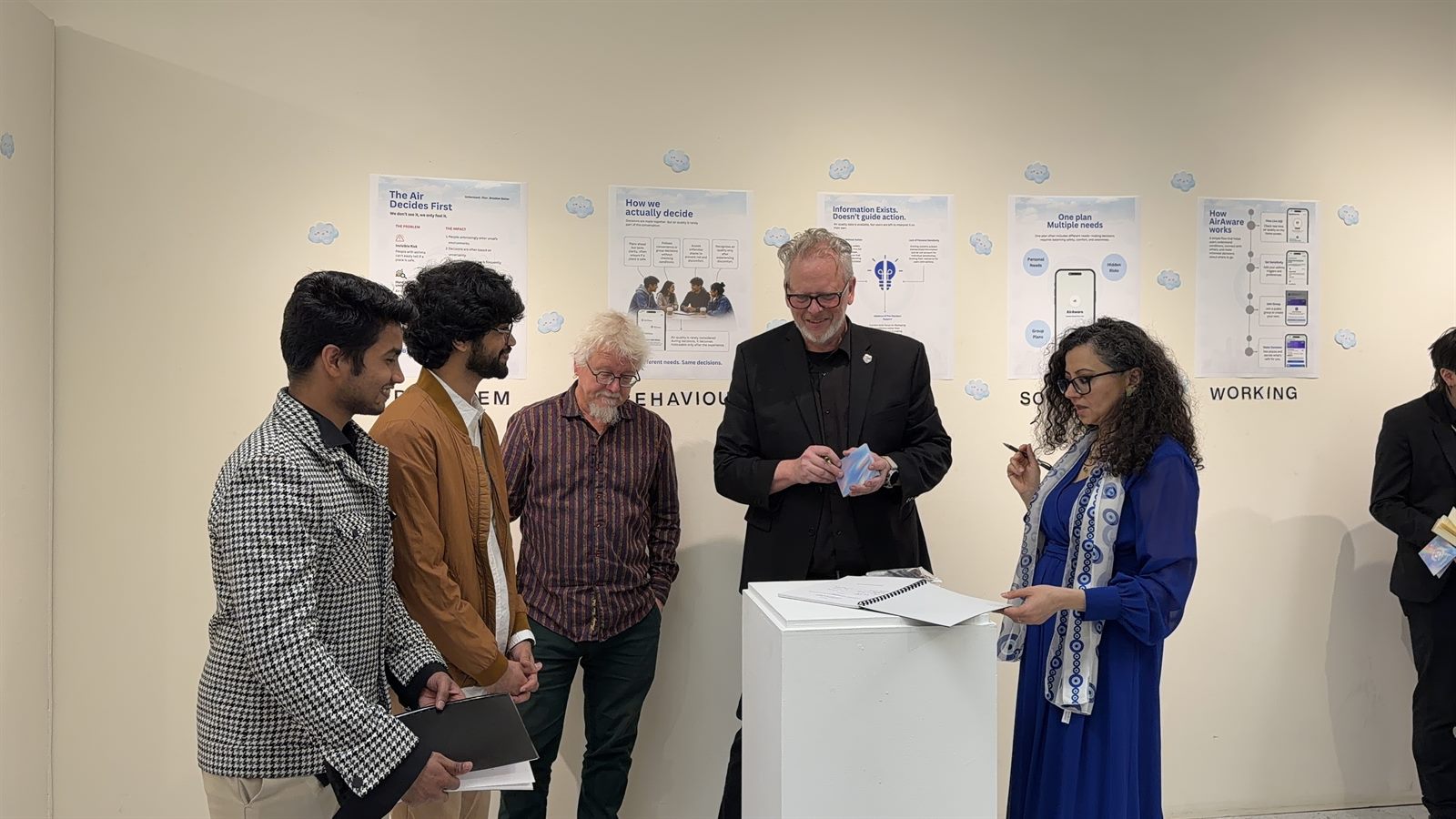 AroundUs exhibition photograph: following the flow.