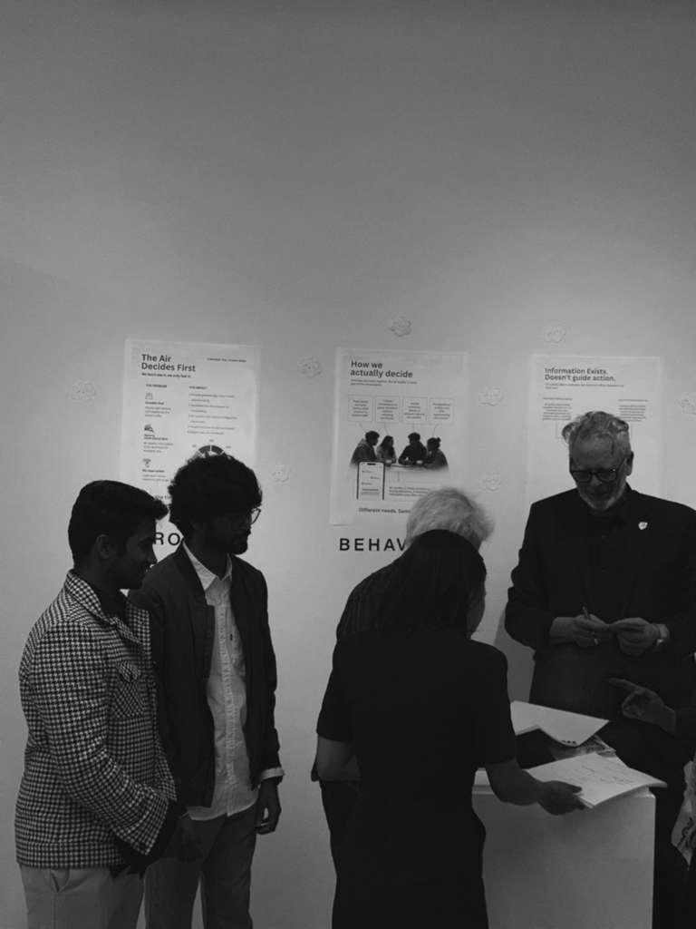 AroundUs exhibition photograph: listening for friction.